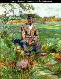 Painting: A Laborer At Celeyran by Henri de Troulouse-Lautrec