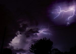 Lightning Dual Stock Photo
