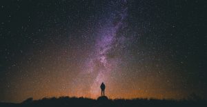 Photo: Person against Night Sky